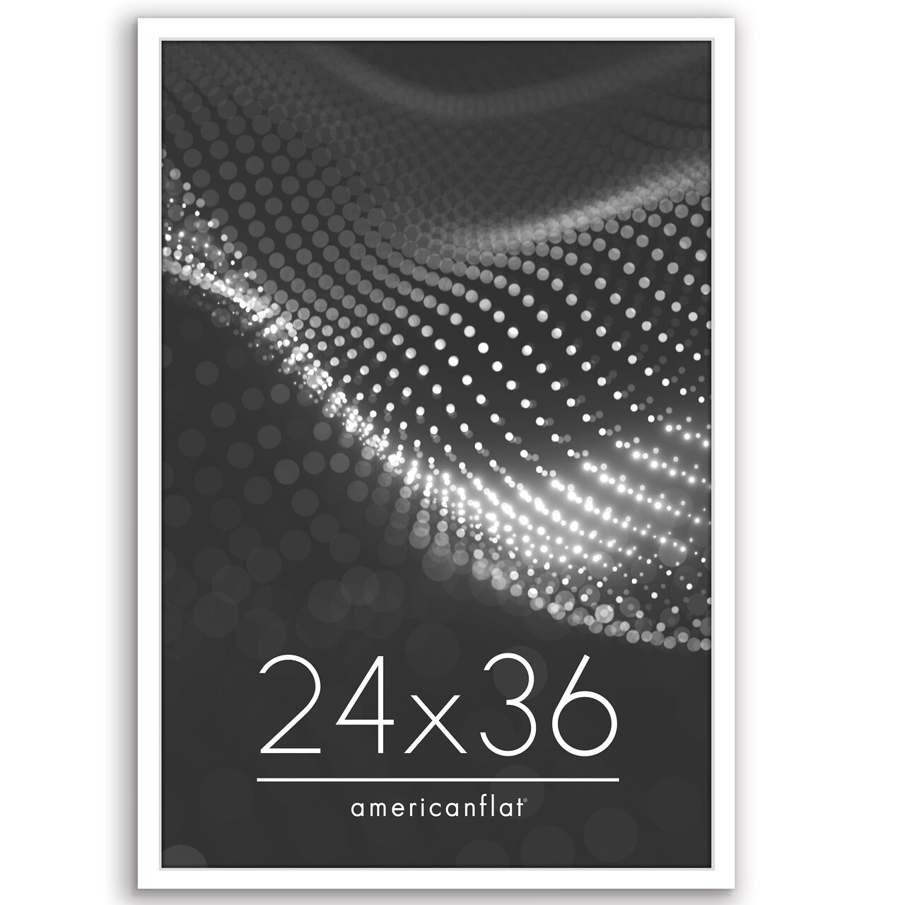 Americanflat Poster Frame - Perfect Frame for Photos and Artwork - Large Picture Frame - Polished Plexiglass - Hanging Hardware with Horizontal and Vertical Display